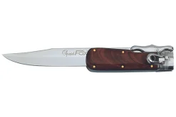 Couteau pliant Fox Special Hunter 1647 manche bois 11cm + étui en cuir