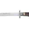 Couteau pliant Fox Special Hunter 1648 manche en bois de cerf véritable 11cm + étui en cuir