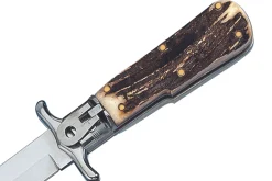 Couteau pliant Fox Special Hunter 1648 manche en bois de cerf véritable 11cm + étui en cuir