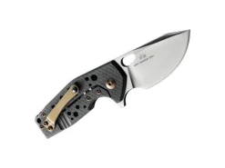 Couteau pliant Fox Suru fibre de carbone noir/titanium 9cm
