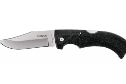Couteau pliant Gerber Gator GE003660 manche en nylon/fibres de verre noir 12cm motif alligator + Étui
