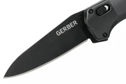 Couteau pliant Gerber HighBrow Large GE001713 manche en aluminium noir 12cm