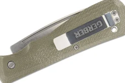 Couteau pliant Gerber Mansfield GE001910 manche en micarta olive 10,8cm