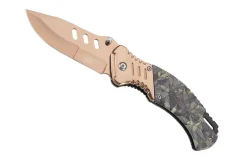 Couteau pliant Herbertz 575612 bronzé manche 11.5cm camouflage + étui