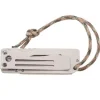 Couteau pliant Herbertz 578208 7.5cm inox/zebra avec lacet
