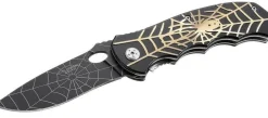 Couteau pliant Herbertz 201012 décor araignée manche métal 11.5cm