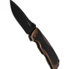 Couteau pliant Herbertz 533512 lame noire et manche ergonomique bi-matière 12cm