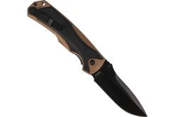 Couteau pliant Herbertz 533512 lame noire et manche ergonomique bi-matière 12cm