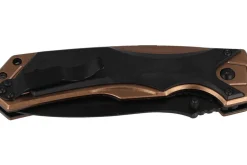 Couteau pliant Herbertz 533512 lame noire et manche ergonomique bi-matière 12cm