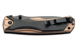 Couteau pliant Herbertz 533512 lame noire et manche ergonomique bi-matière 12cm