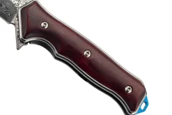 Couteau pliant Herbertz 594212 lame damassée et manche bois de santal 12,3cm
