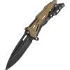 Couteau pliant Herbertz 578712 lame drop point manche squelette nylon et inox 11cm