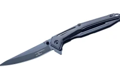 Couteau pliant Herbertz 596612 manche squelette en aluminium noir 12,1cm