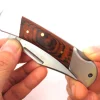 Couteau pliant Herbertz 223310 manche pakkawood marron foncé double mitre 9,5cm