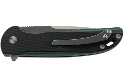 Couteau pliant Herbertz 308912 manche G10 texturé noir et vert 12cm et clip de poche