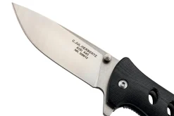 Couteau pliant Herbertz 309612 manche en G10 noir léger et ajouré 12cm
