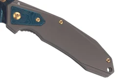Couteau pliant Herbertz 533912 manche en acier inox finition damassée 11,3cm