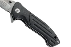 Couteau pliant Herbertz 583312 manche à rainures antidérapantes en G10 11,7cm + étui