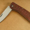 Couteau pliant Herbertz 569811 manche pakkawood strié 11,5cm + clip de poche
