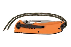 Couteau pliant Herbertz 564712 manche en ABS orange 12cm avec cordon