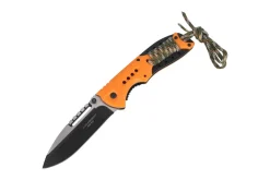 Couteau pliant Herbertz 564712 manche en ABS orange 12cm avec cordon