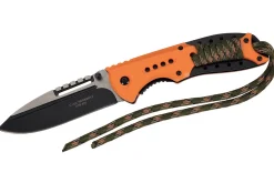 Couteau pliant Herbertz 564712 manche en ABS orange 12cm avec cordon