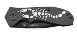 Couteau pliant Herbertz 44067 manche décor scorpion 11cm