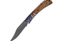 Couteau pliant Herbertz 595511 revêtement titane manche zebrawood à motif 11cm