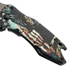 Couteau pliant Herbertz 592709 tout inox motif "Grim Reaper" la grande faucheuse 9cm + décapsuleur
