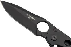 Couteau pliant Herbertz 587510 tout inox revêtement noir manche 10cm