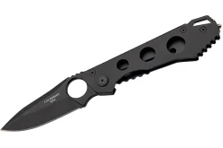 Couteau pliant Herbertz 587510 tout inox revêtement noir manche 10cm