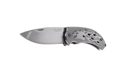 Couteau pliant Herbertz 565212 tout en inox décor aigle enflammé manche 12cm