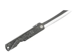 Couteau pliant Higonokami 2673 acier carbone manche gravé 10cm noir