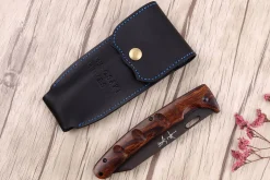 Couteau pliant japonais Yu Kurosaki Kurohyo SG2 manche en bois de fer 13,2cm