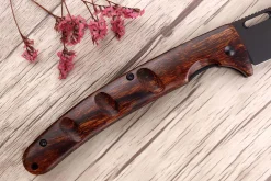 Couteau pliant japonais Yu Kurosaki Kurohyo SG2 manche en bois de fer 13,2cm