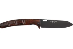 Couteau pliant japonais Yu Kurosaki Kurohyo SG2 manche en bois de fer 13,2cm
