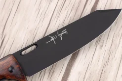 Couteau pliant japonais Yu Kurosaki Kurohyo SG2 manche en bois de fer 13,2cm