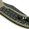 Couteau pliant Kershaw Faultline KS.8760 manche en nylon/fibres de verre surmoulé en caoutchouc vert 10,2cm