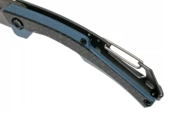 Couteau pliant Kershaw Reverb XL KS.1225 manche en fibre de carbone et G10 bleu/noir 10,9cm