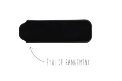 Couteau pliant K2.02M manche olivier et acier décor feuilles 11,5cm