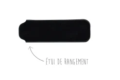 Couteau pliant K2.05M manche sandalwood et acier décor tribal 11,5cm