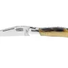 Couteau pliant Laguiole Arbalète G.DAVID manche façon corne blonde 12cm