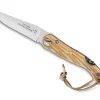 Couteau pliant Laguiole Claude Dozorme manche olivier 12cm + tire-bouchon