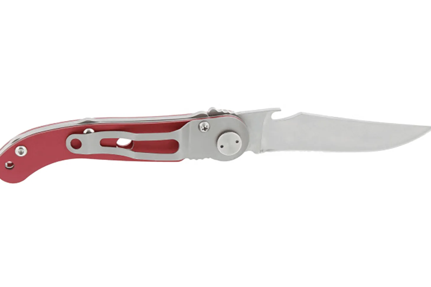 Couteau pliant Laguiole Claude Dozorme manche alu rouge 12cm