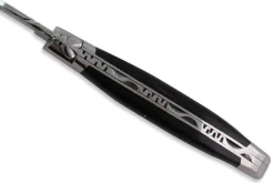 Couteau pliant Laguiole en Aubrac en ébène manche 12cm