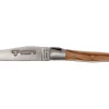 Couteau pliant Laguiole en Aubrac en olivier manche 12cm