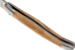 Couteau pliant Laguiole en Aubrac en olivier manche 12cm
