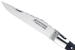 Couteau pliant Laguiole GILLES 8692 manche corne de buffle brute 12cm avec tire-bouchon