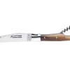 Couteau pliant Laguiole GILLES 8682 manche pointe de corne blonde 12cm avec tire-bouchon
