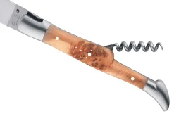 Couteau pliant Laguiole GILLES 8612 manche genévrier 12cm avec tire-bouchon